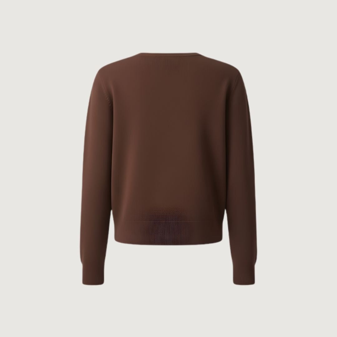 Golden Button Knit Mocha