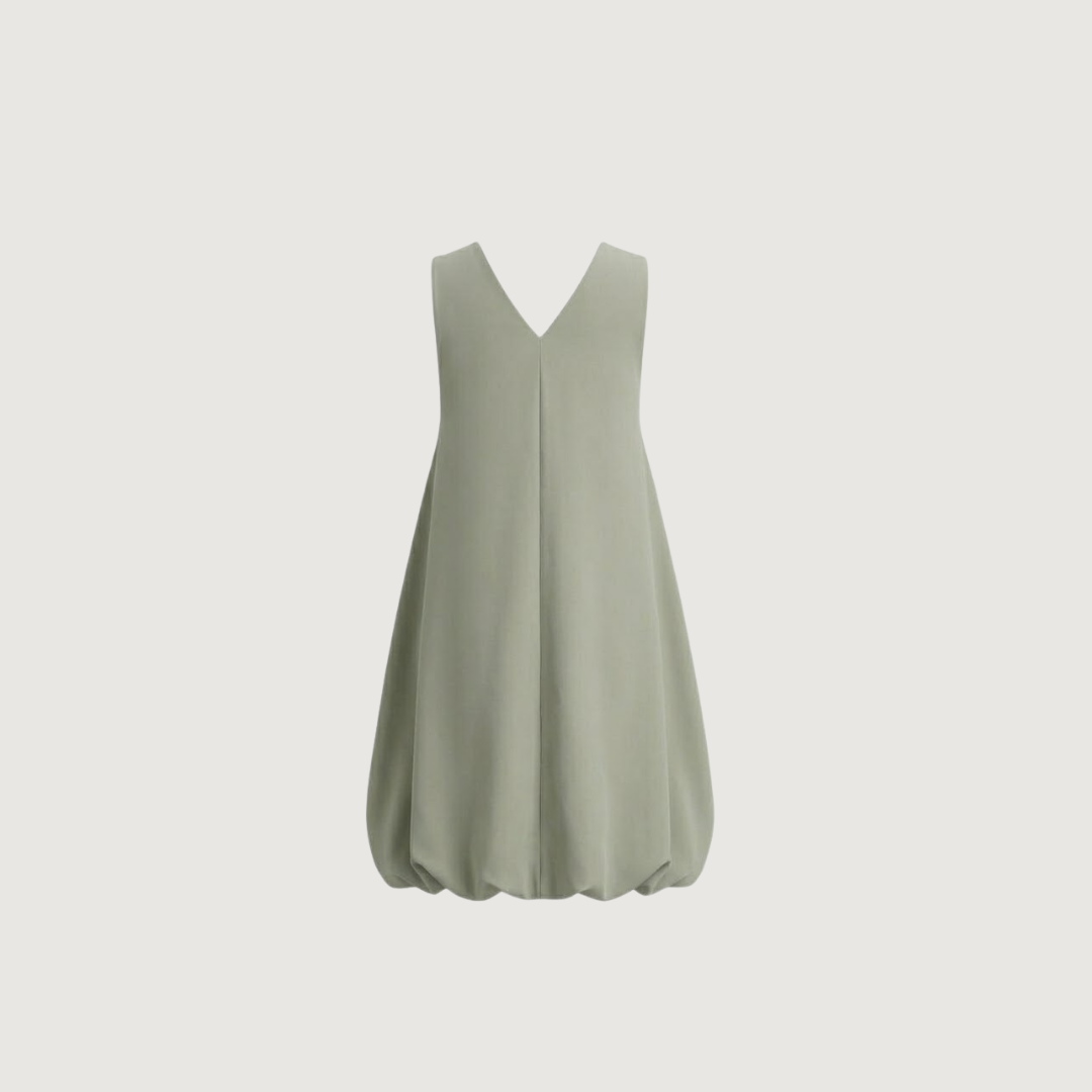 Sage Bubble Mini Dress