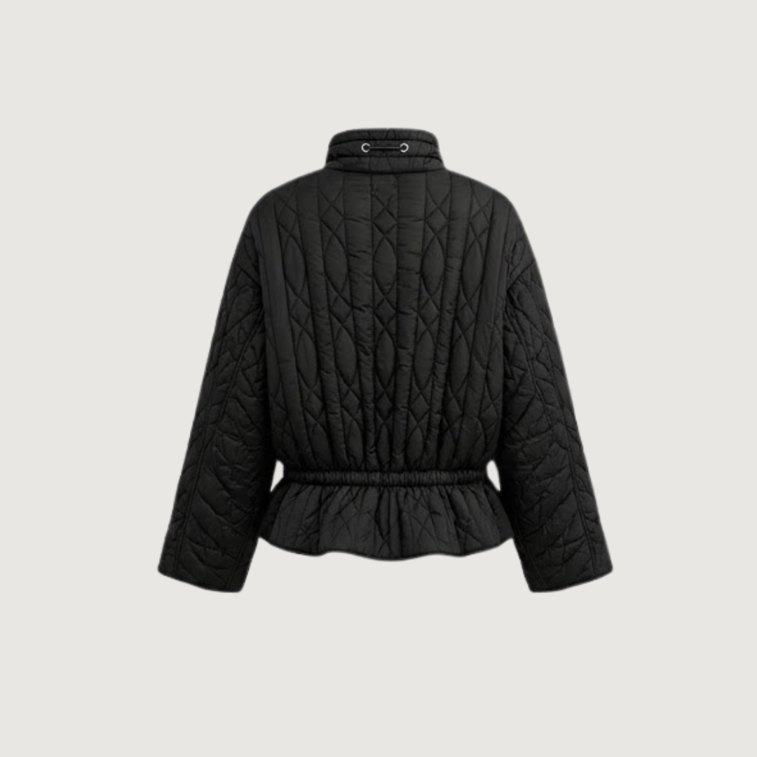 Obsidian Quilted Funnel Jacket