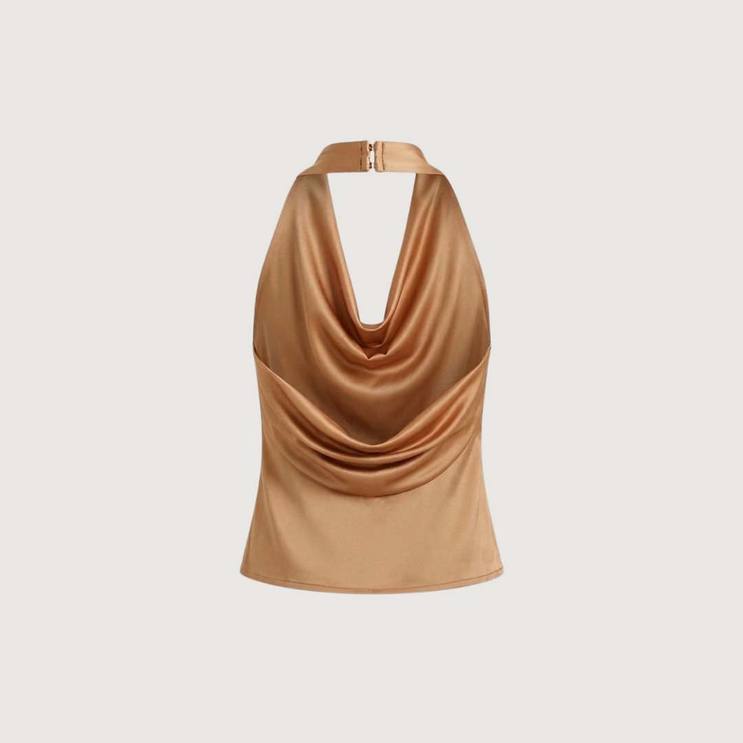 Blusa Satin Glow Halter