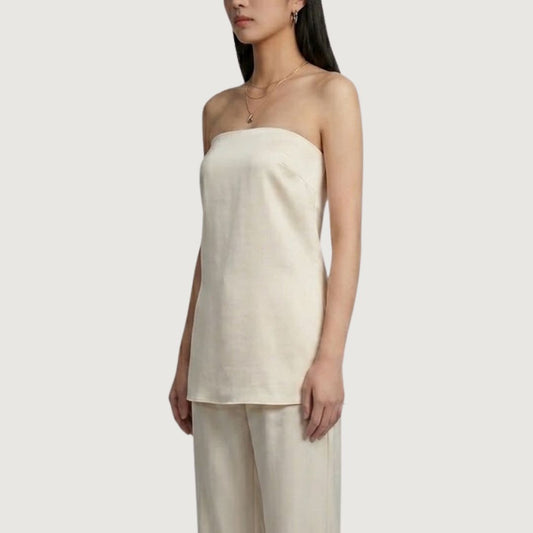 Top Flow Strapless Cream