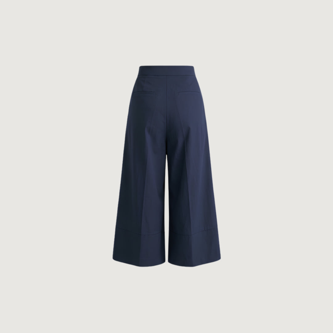 Midi Wide-Leg Trousers