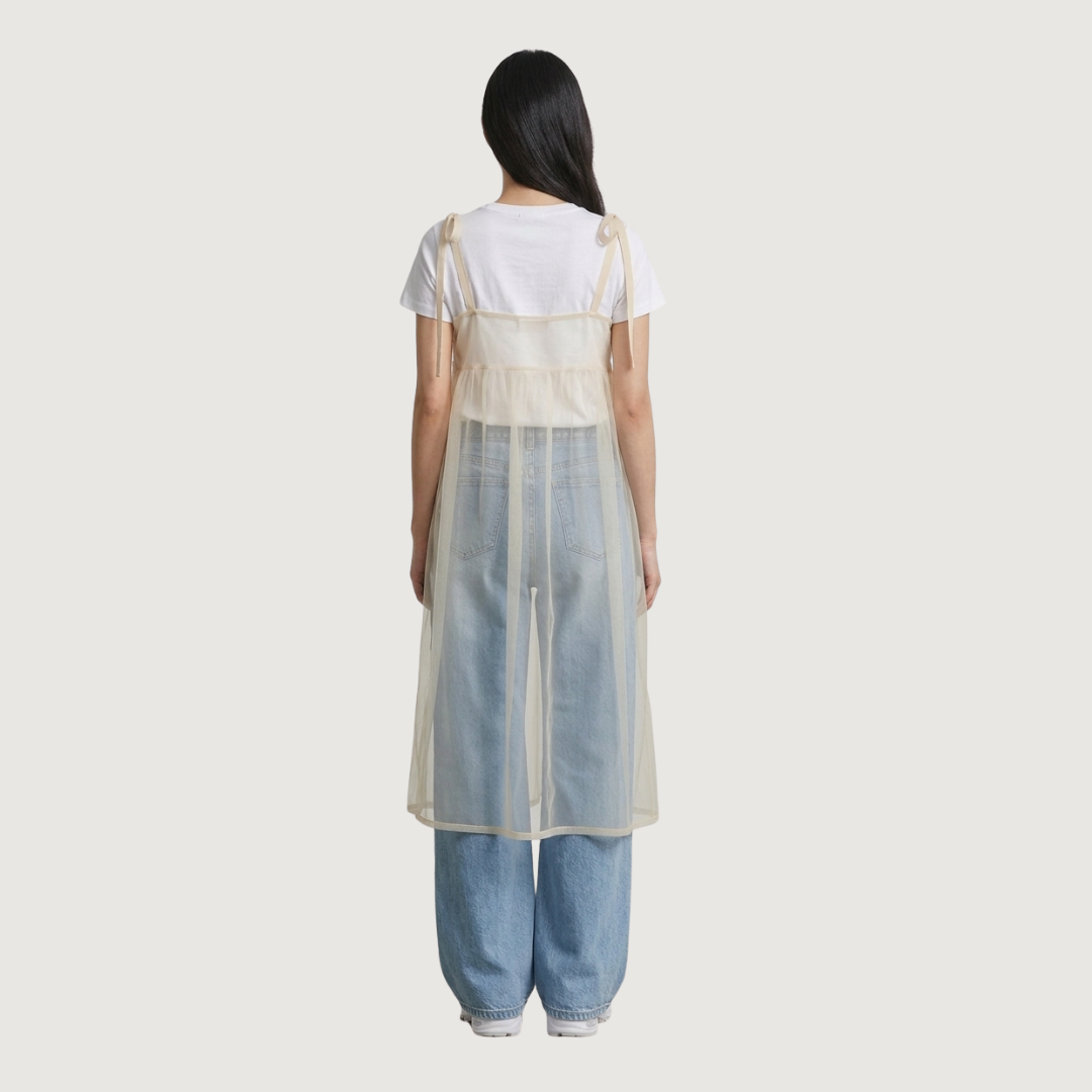 Soft Mesh Overlay Dress