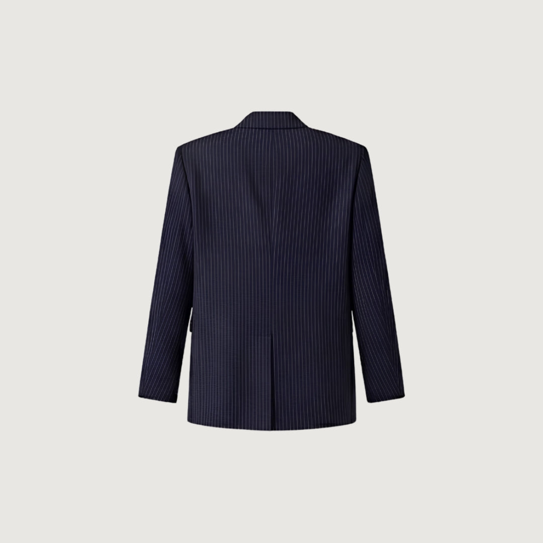 Oversized Pinstripe Blazer
