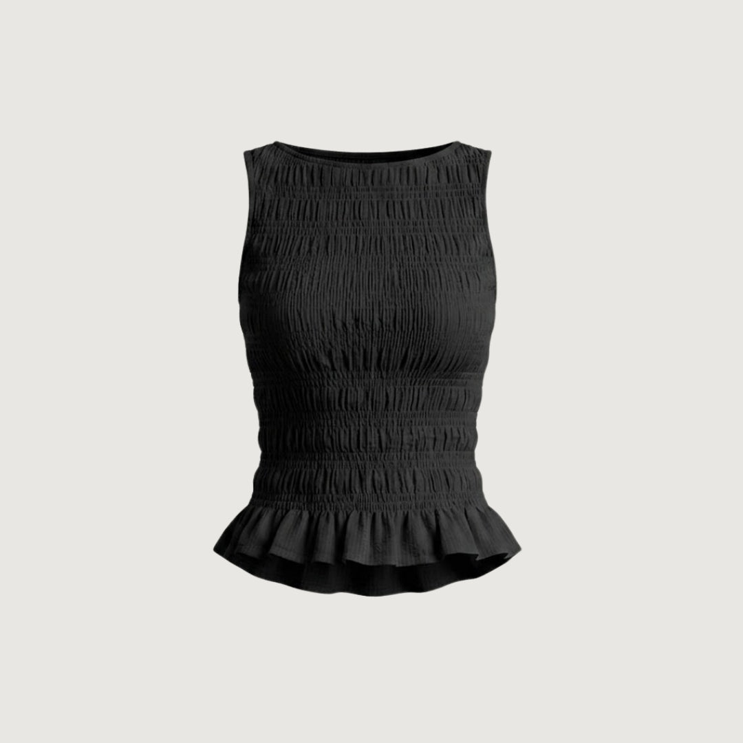 Soft Cloud Ruffle Blouse
