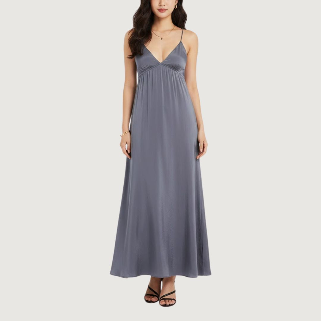 Vestido Tirantes Sin Espalda Indigo