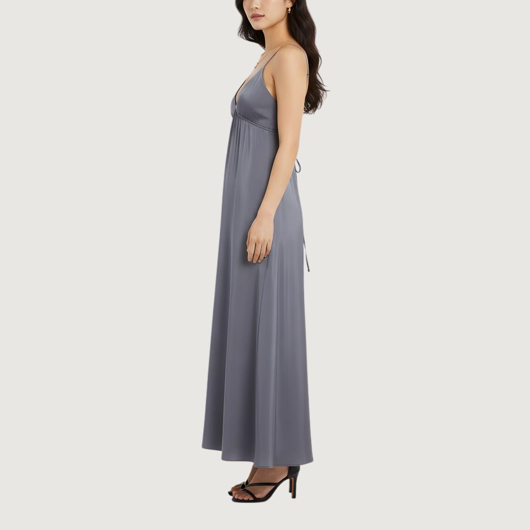 Vestido Tirantes Sin Espalda Indigo