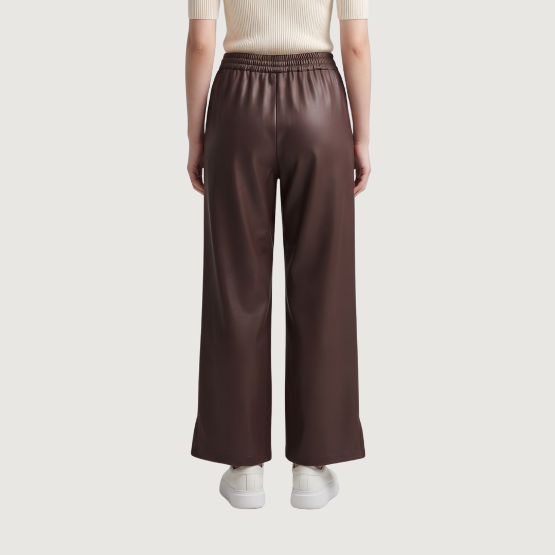 Espresso Satin Wide Pants