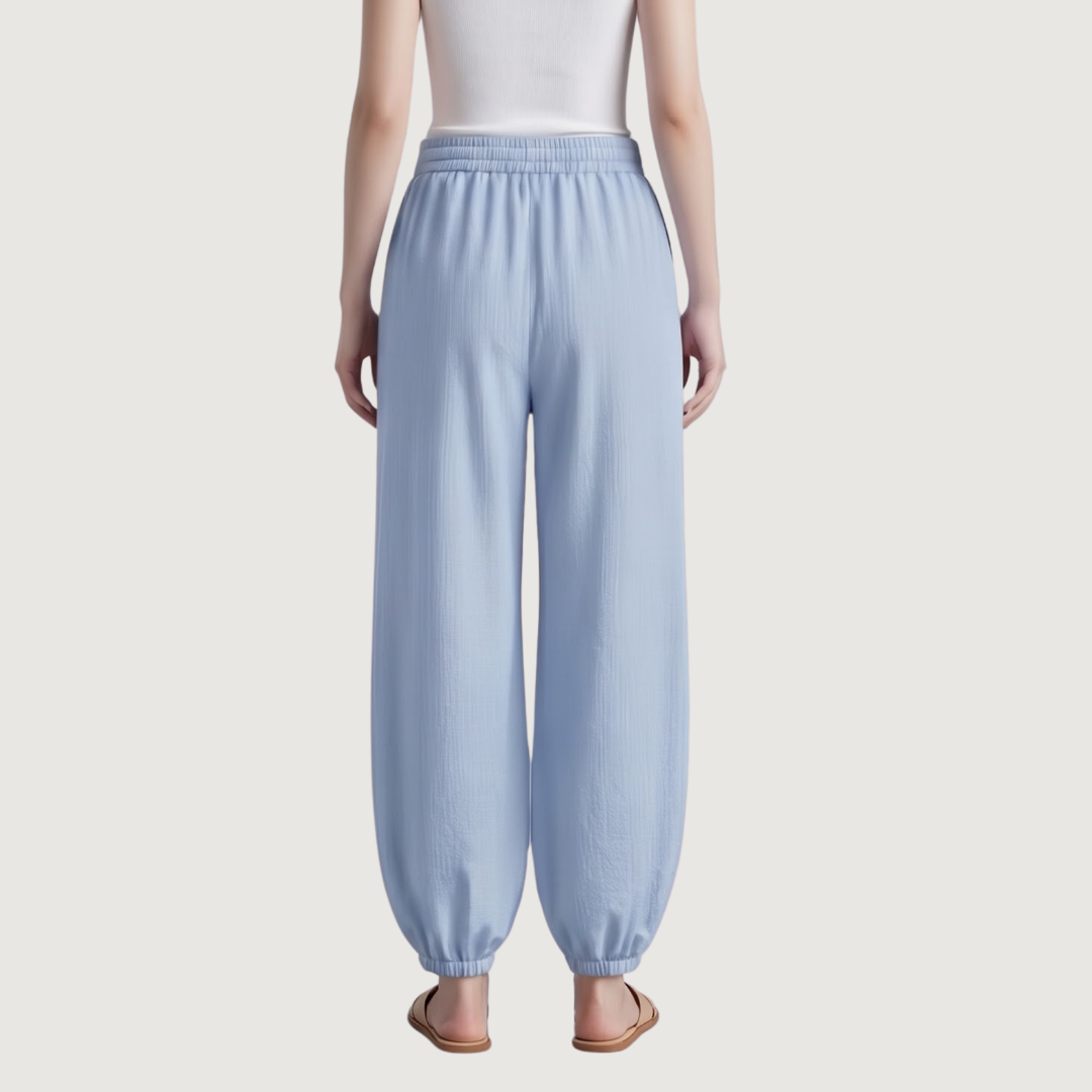 Sky Poplin Balloon Pants