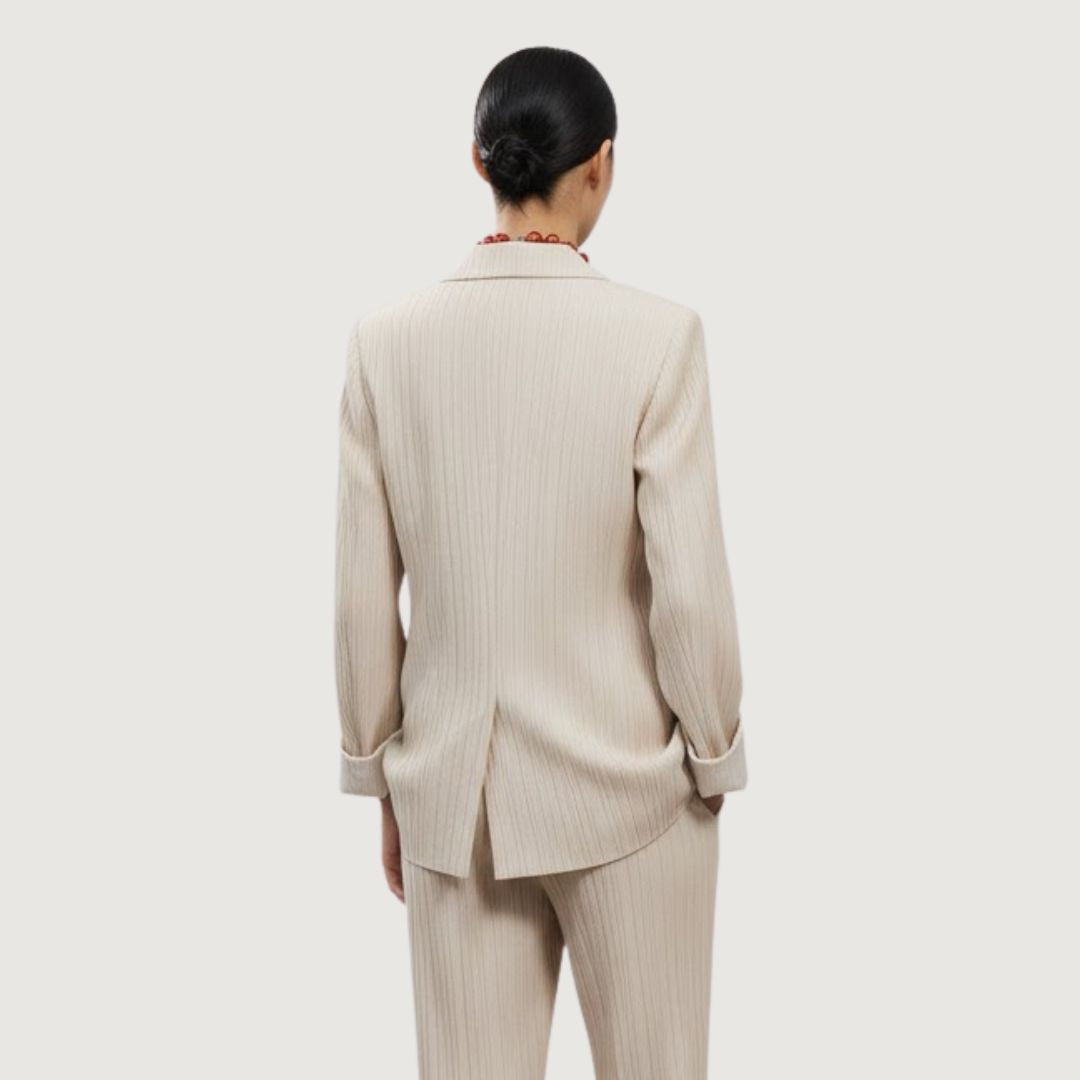 Blazer Conjunto Beige