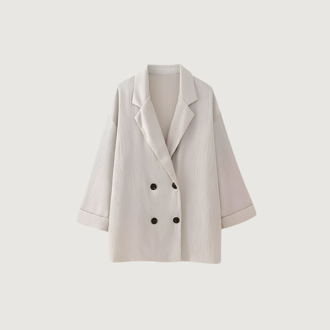 Blazer Conjunto Beige