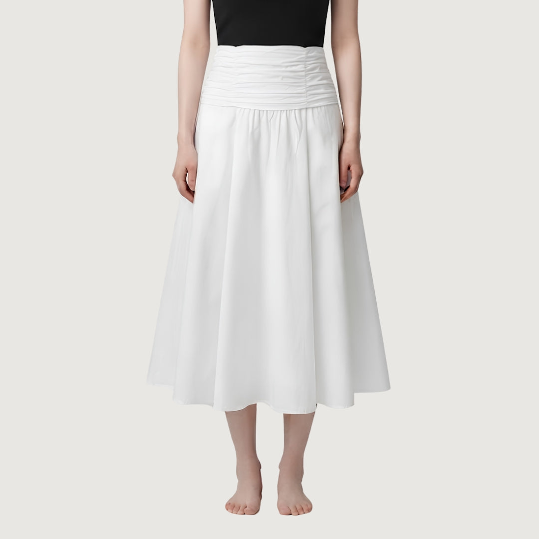Shirred Waist Skirt