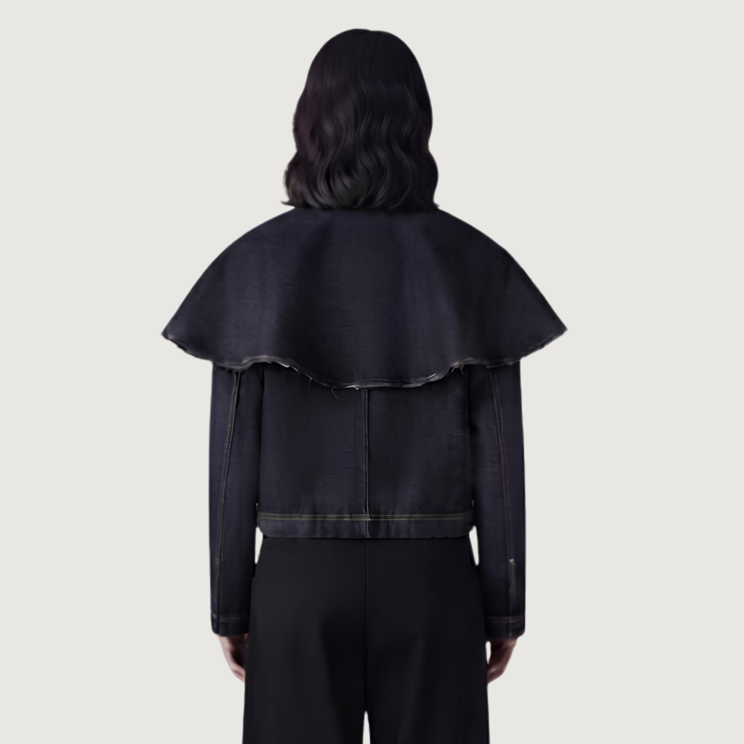 Modern Capelet Denim Outerwear