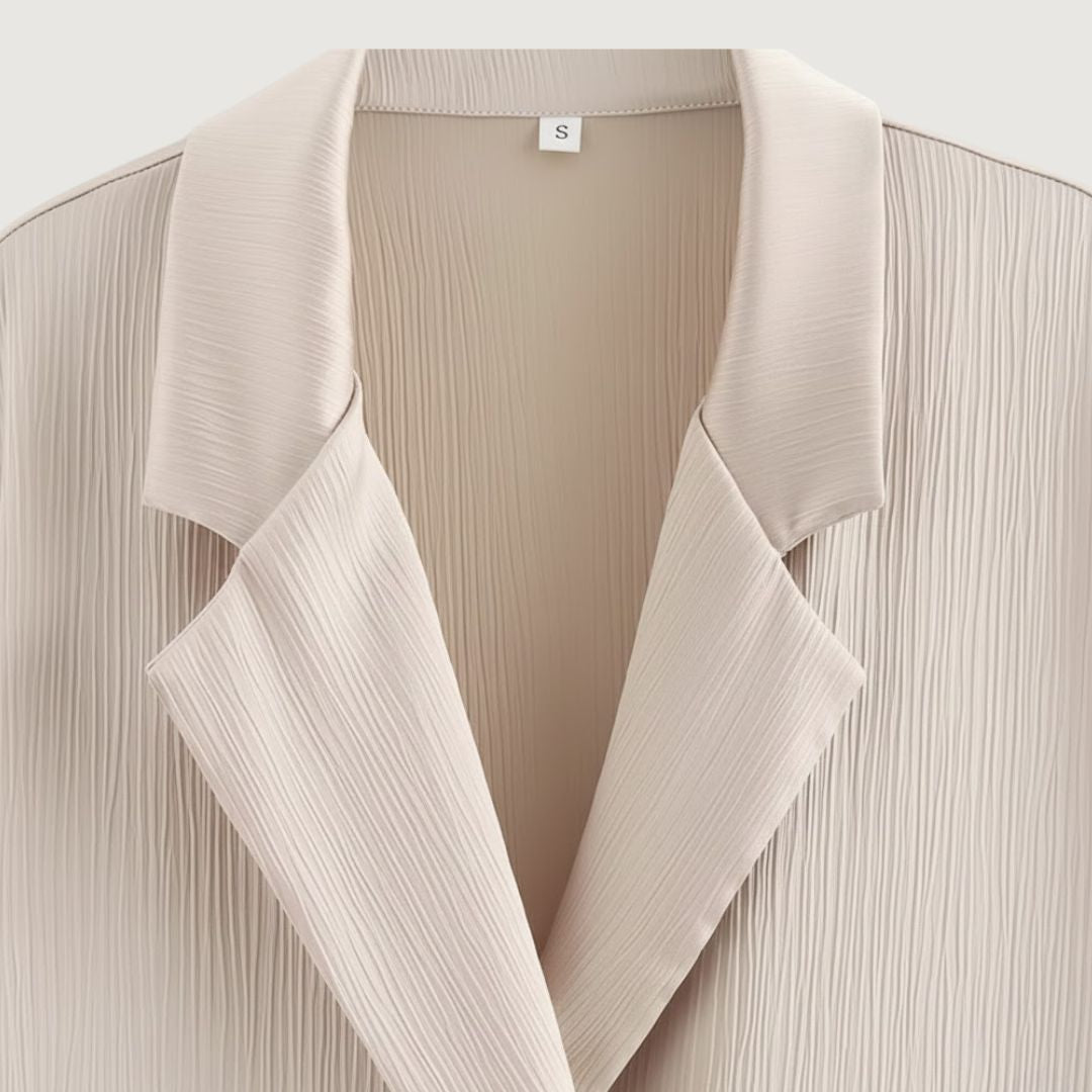 Blazer Conjunto Beige