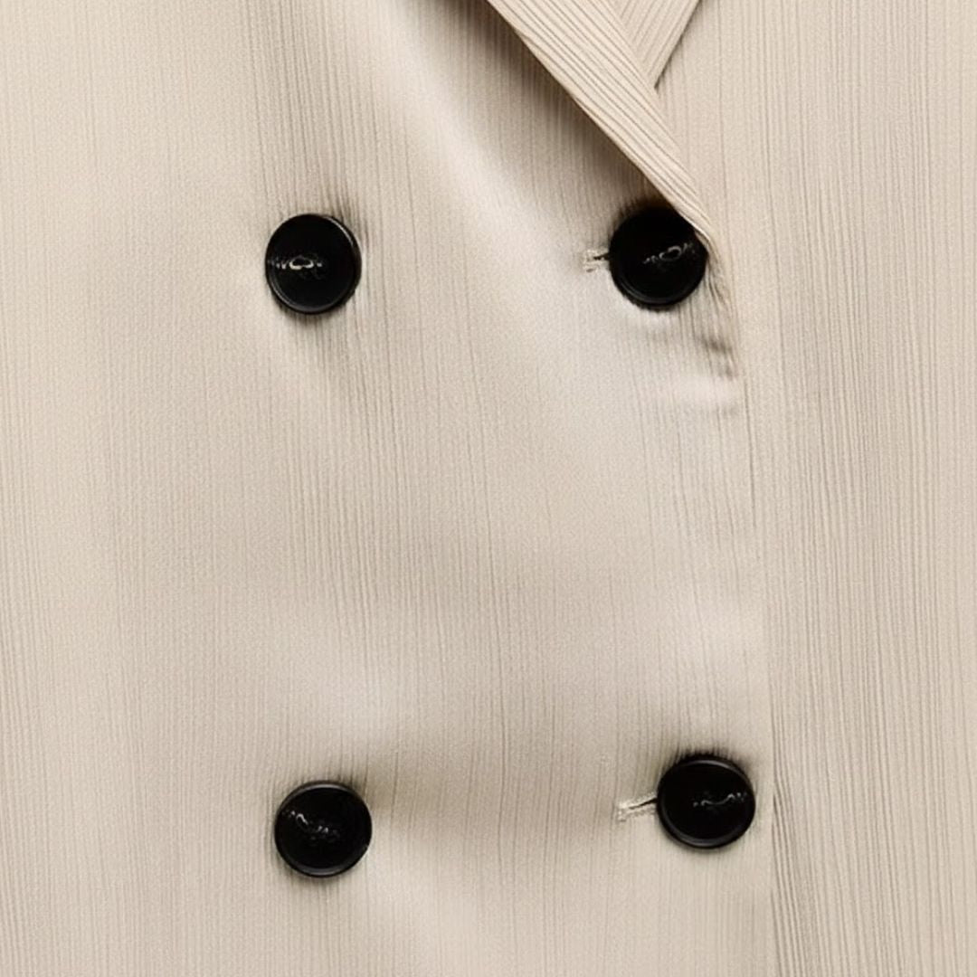 Blazer Conjunto Beige