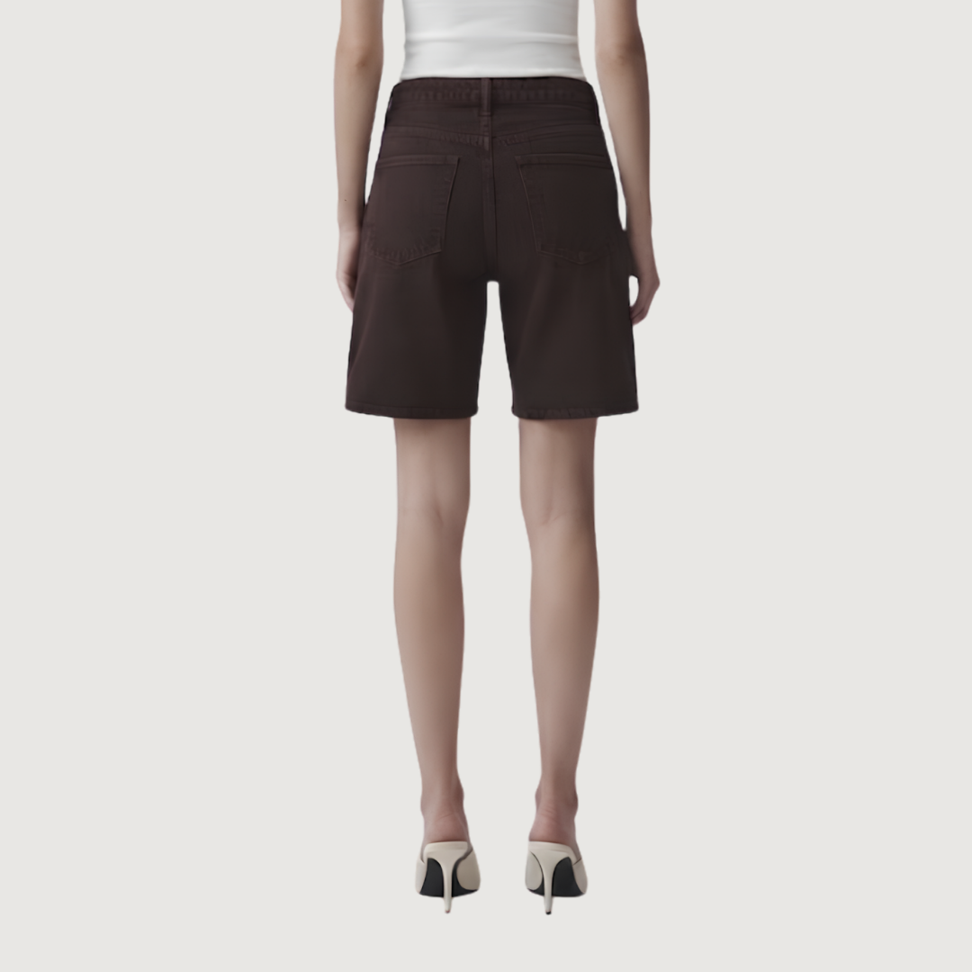 Espresso Denim Shorts