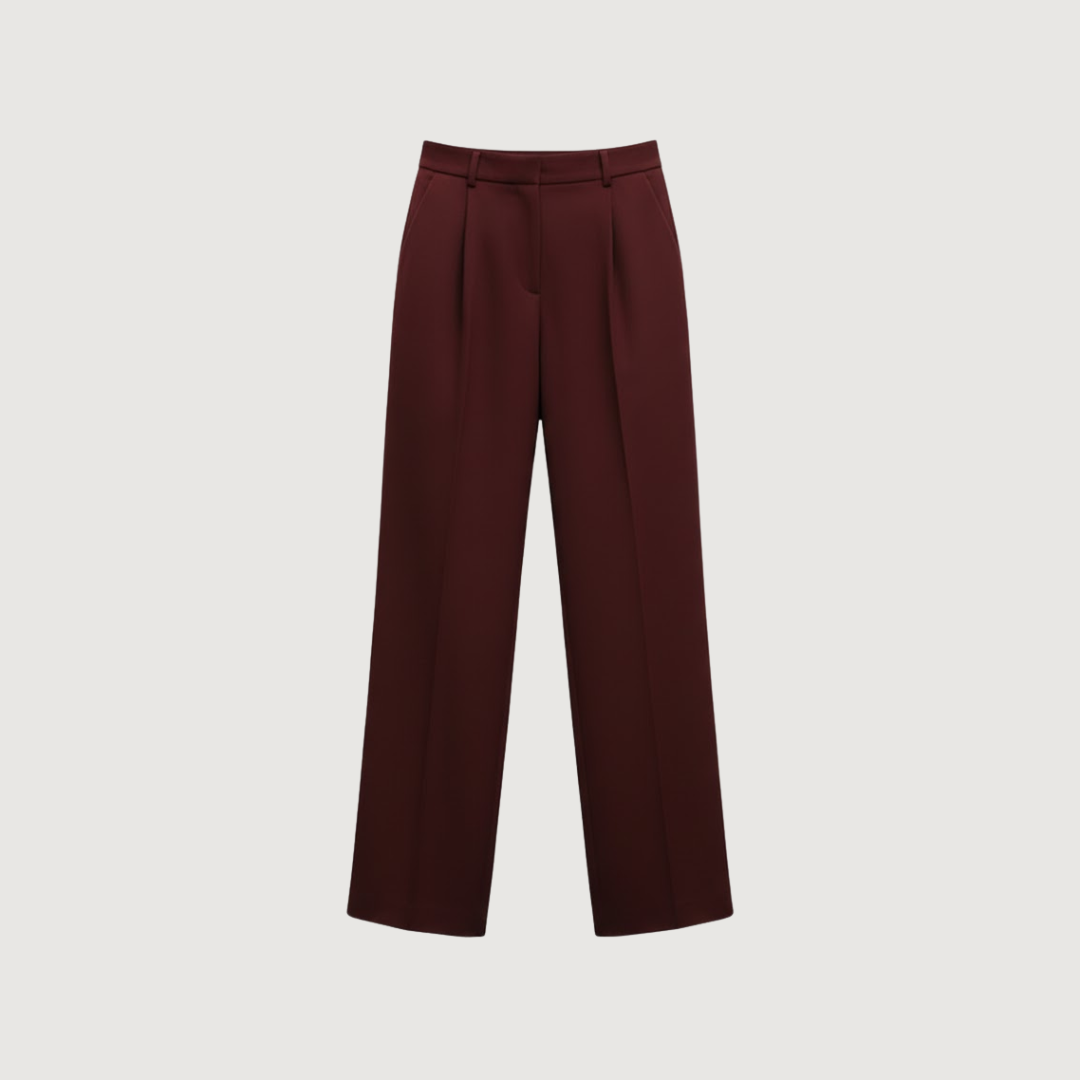 Pantalon Bordeaux Wide