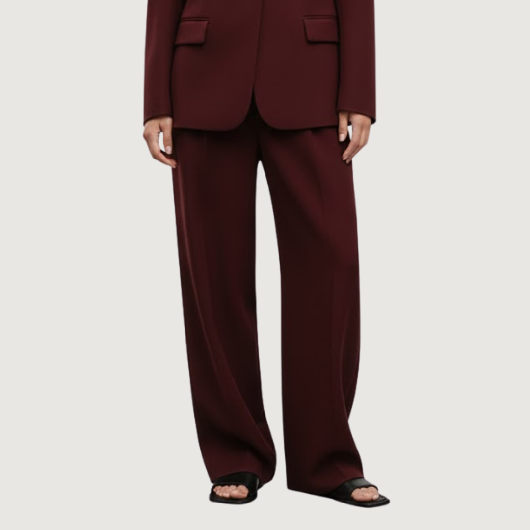 Pantalon Bordeaux Wide