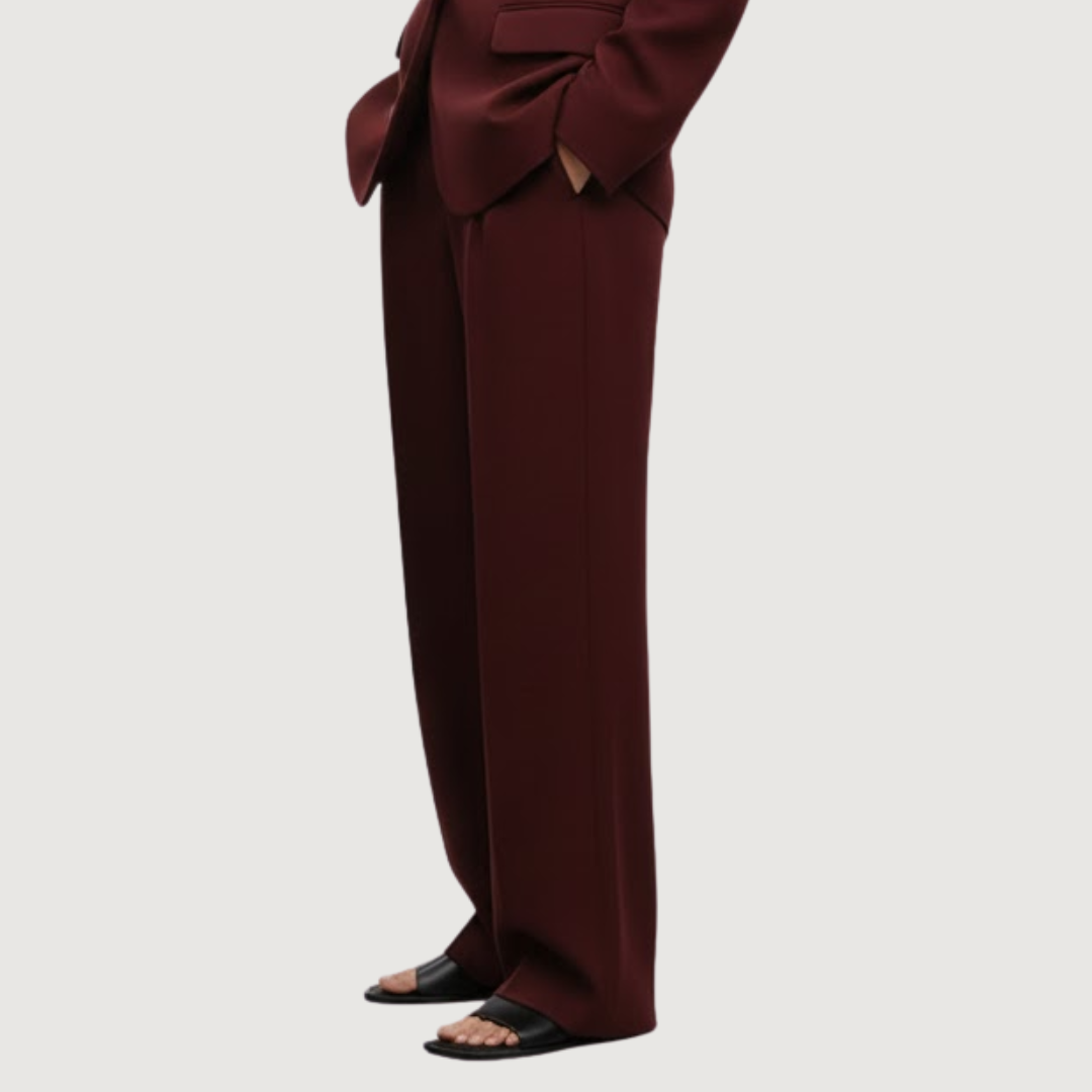 Pantalon Bordeaux Wide