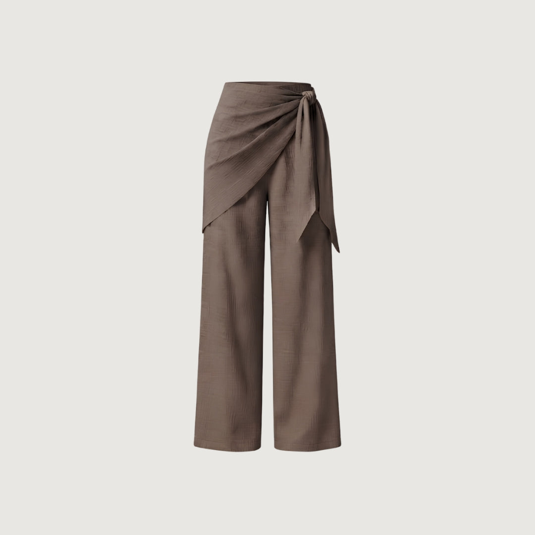 Elastic Wrap Culotte Pants