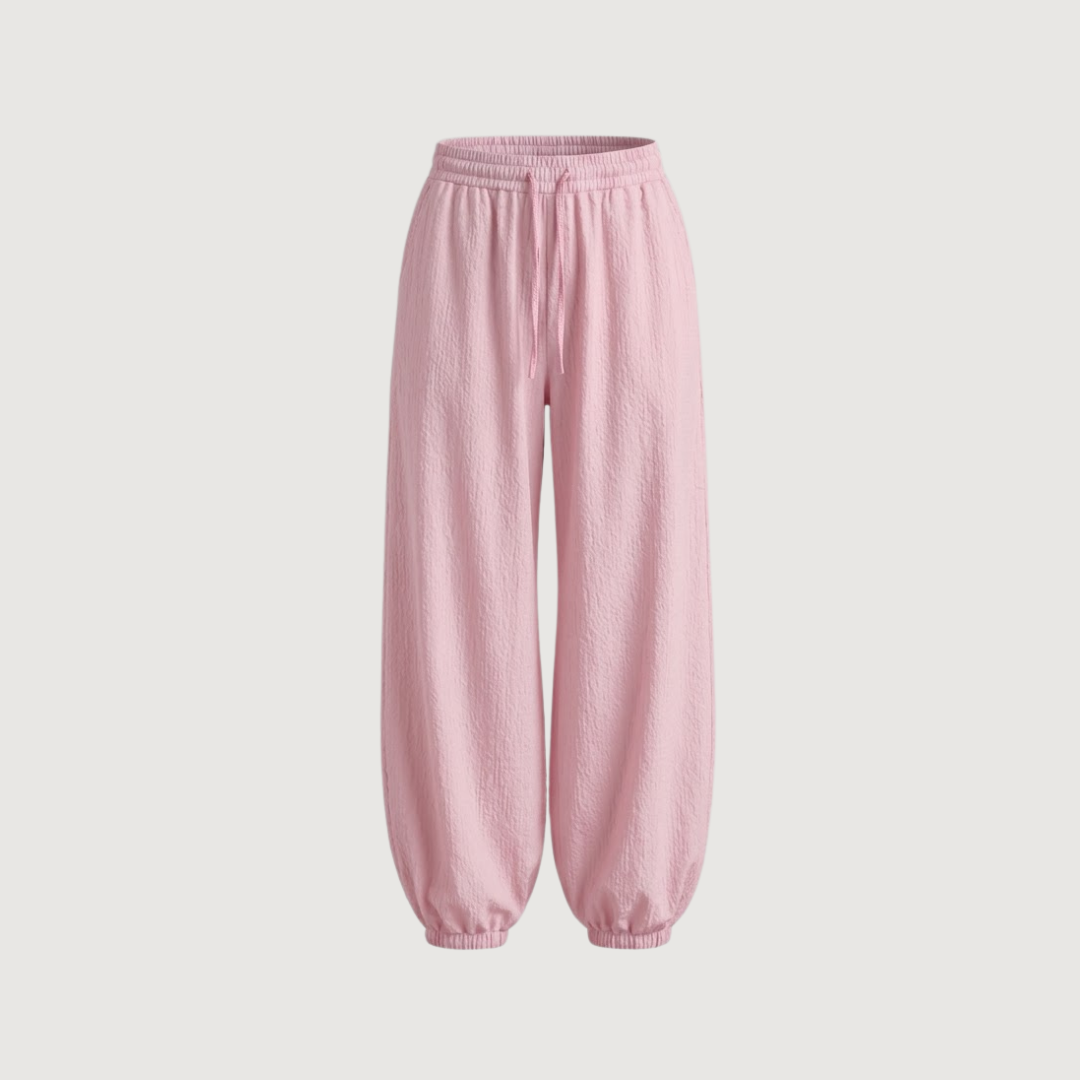Blush Poplin Balloon Pants