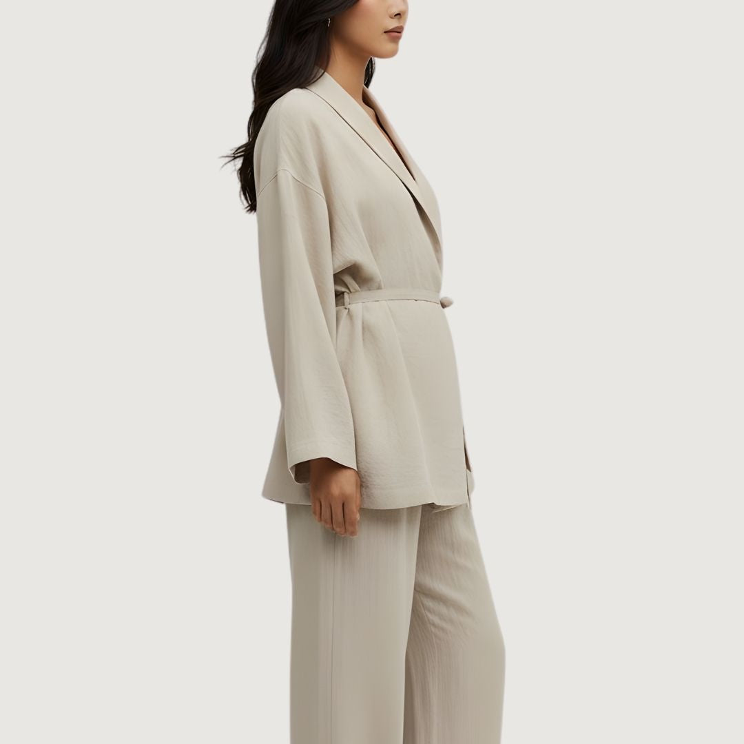 Blusa Conjunto Kimono Cruzado
