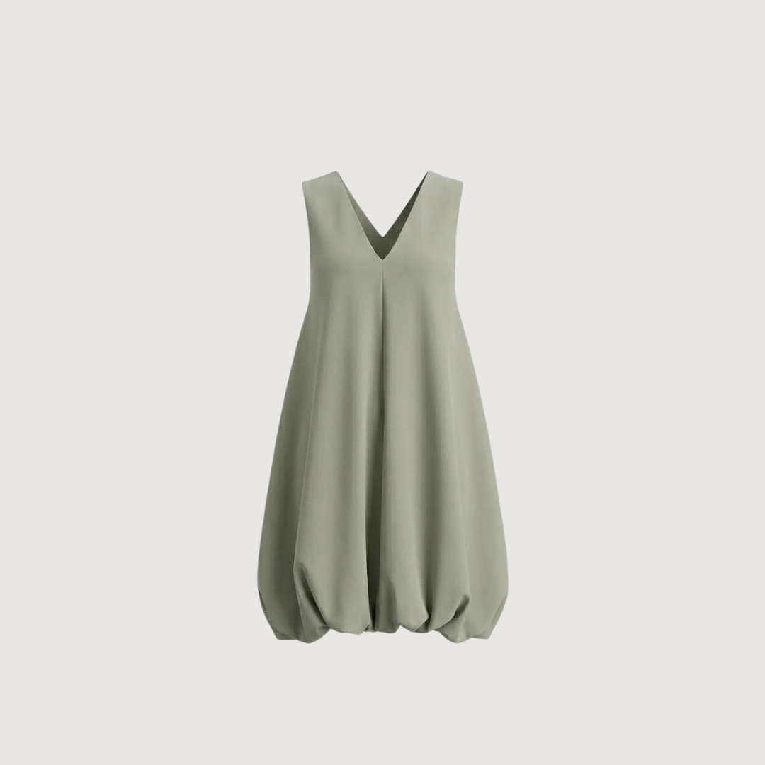 Sage Bubble Mini Dress