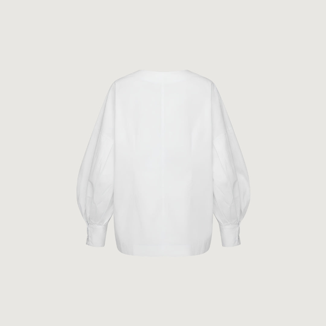 Sculpted Cotton Blouse