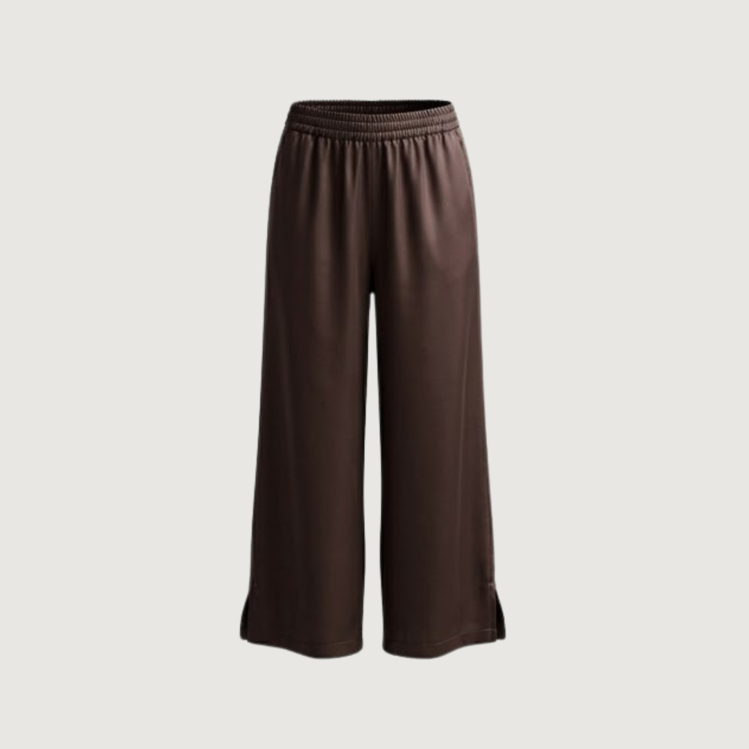 Espresso Satin Wide Pants