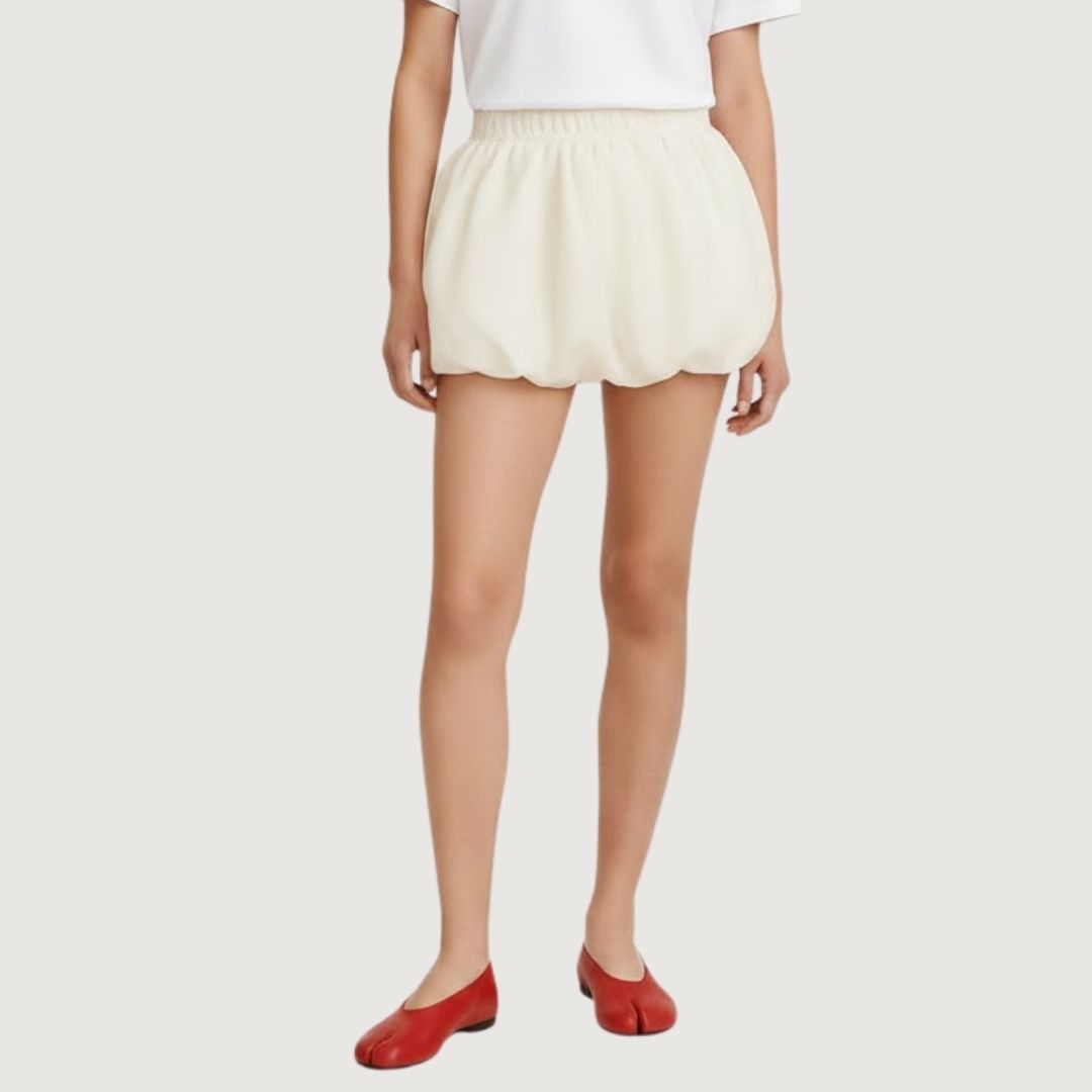 Short Falda Puff Ivory