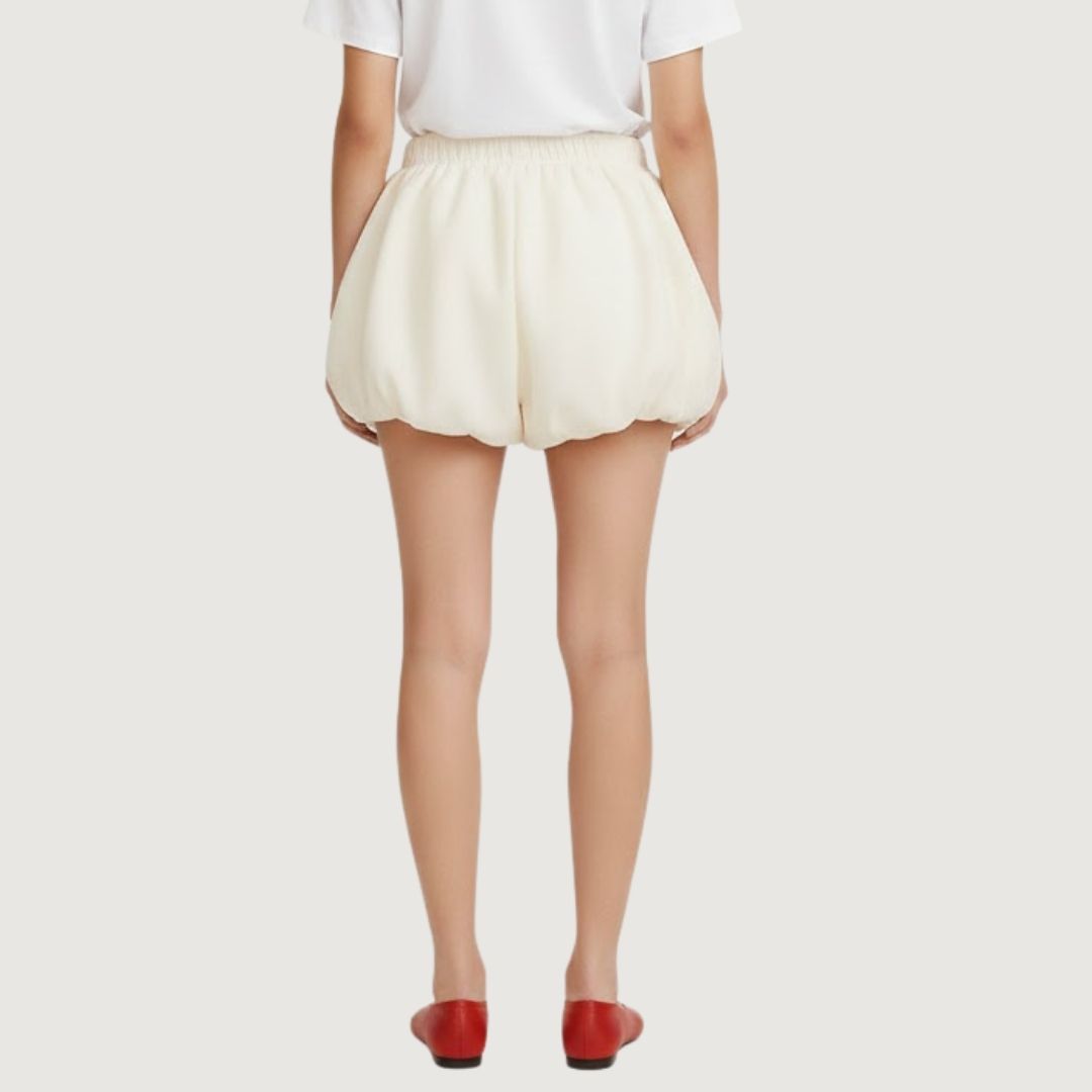 Short Falda Puff Ivory