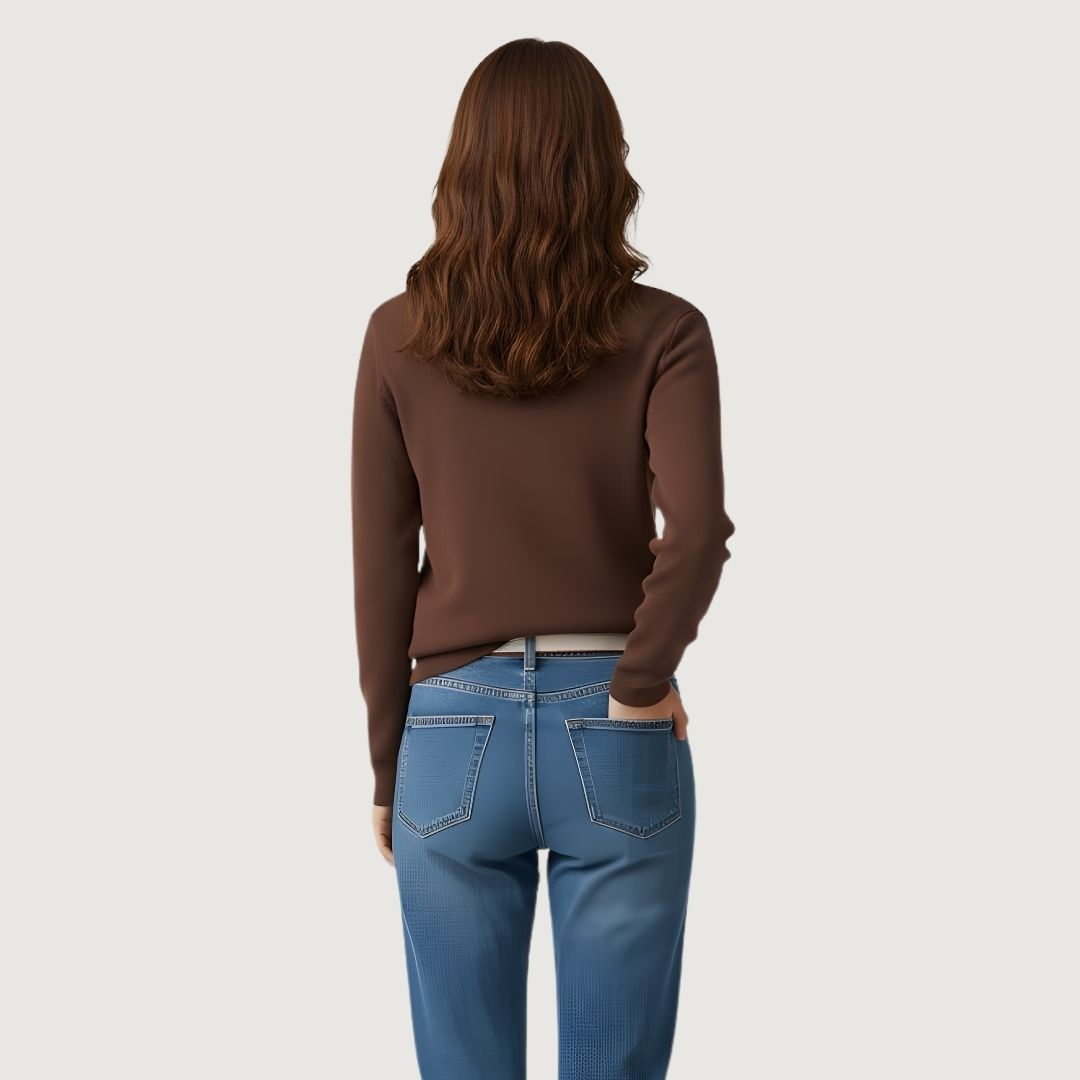 Golden Button Knit Mocha