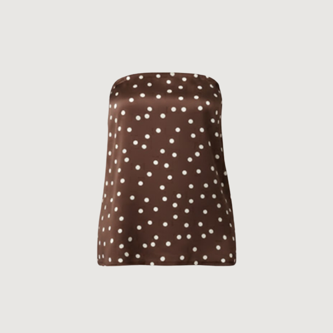 Top Flow Dot Mocha Blanc image 3