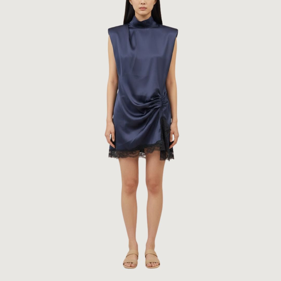 Midnight Blue Zip Dress