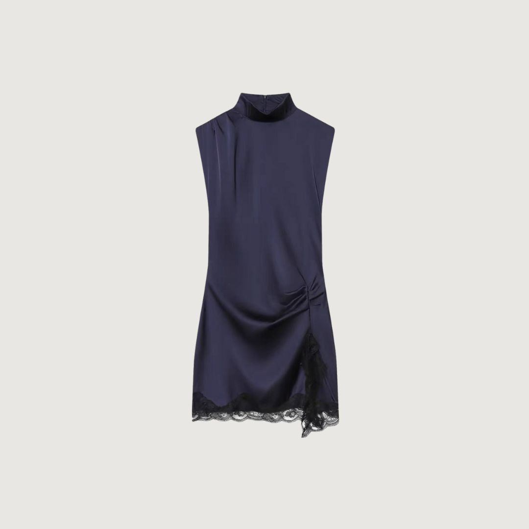 Midnight Blue Zip Dress