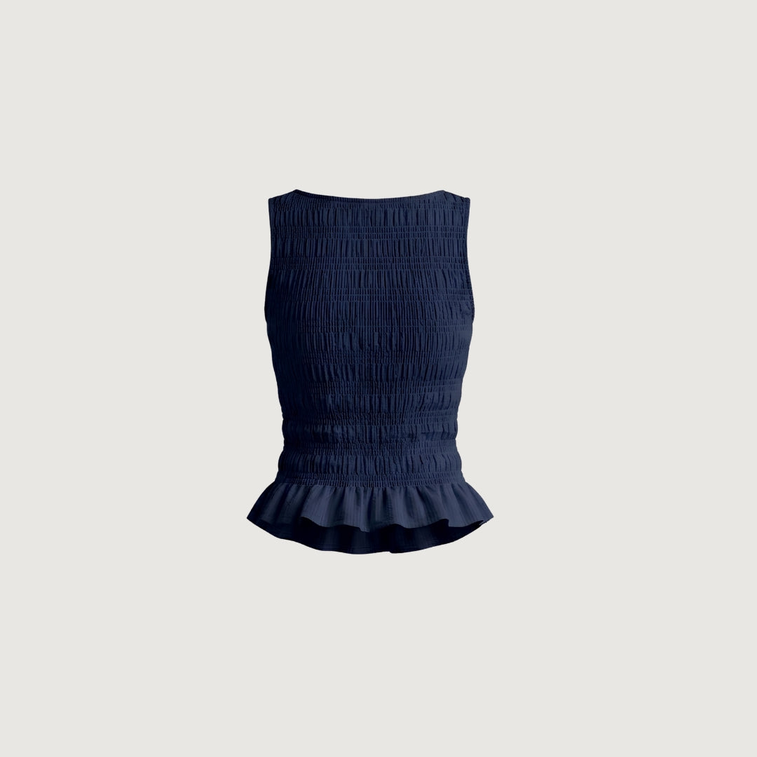 Soft Cloud Ruffle Blouse
