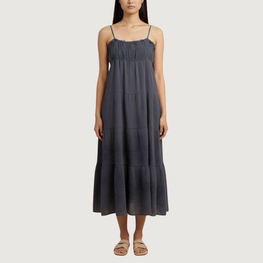 Soft Ripple Maxi Dress