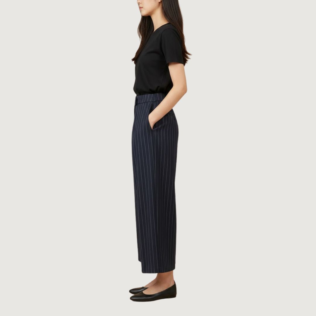 Wide Leg Stripe Pants