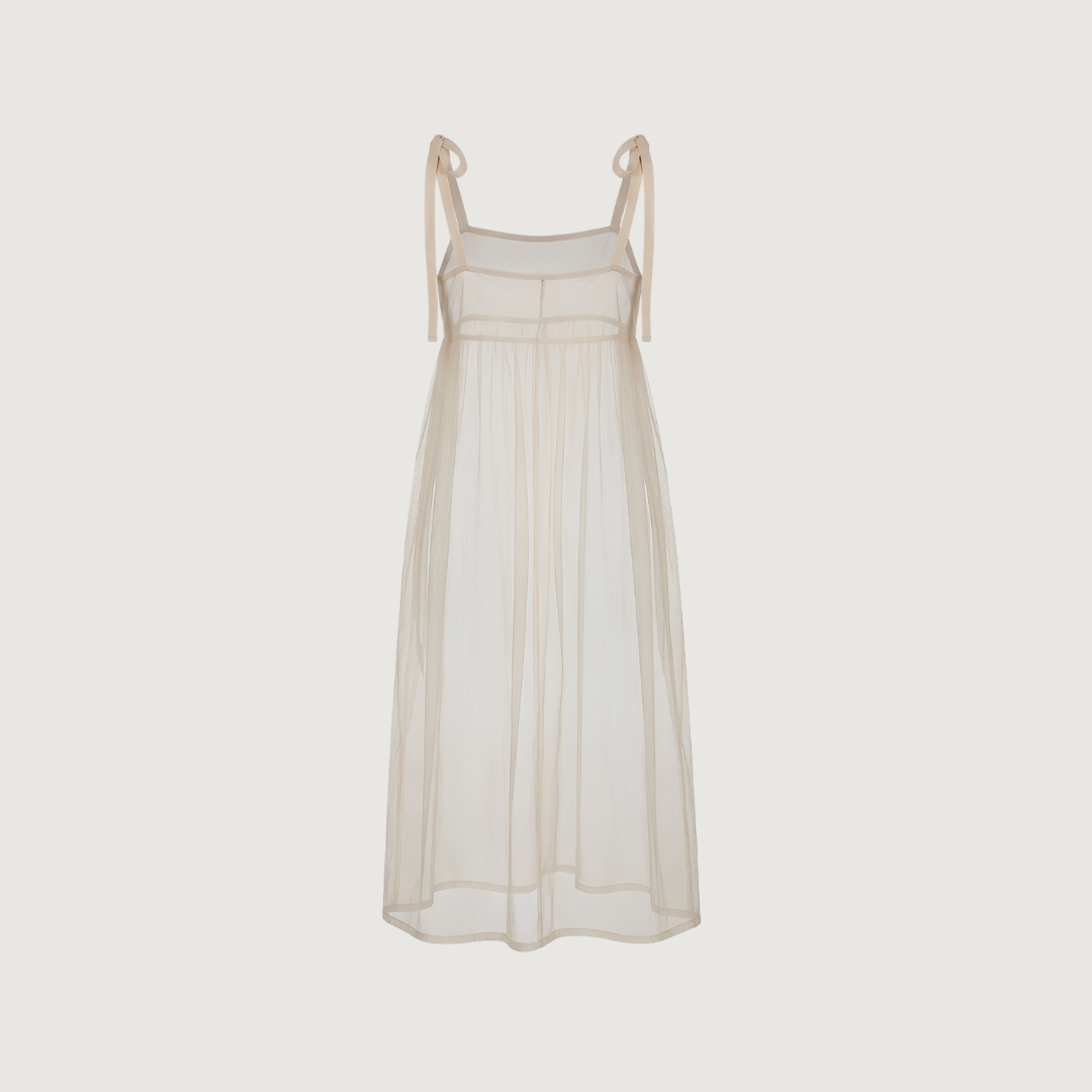 Soft Mesh Overlay Dress