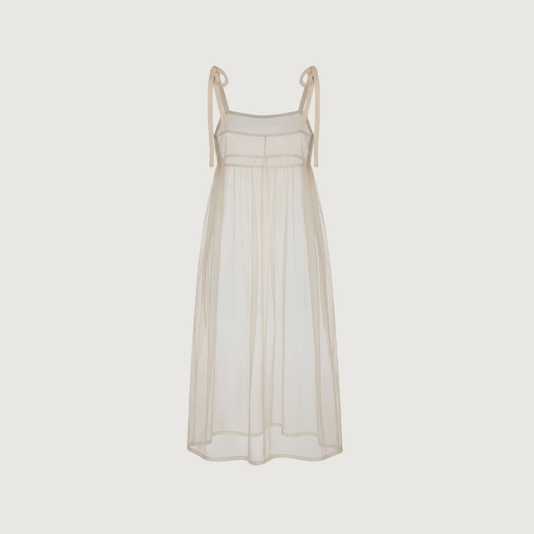 Sheer Overlay Dress