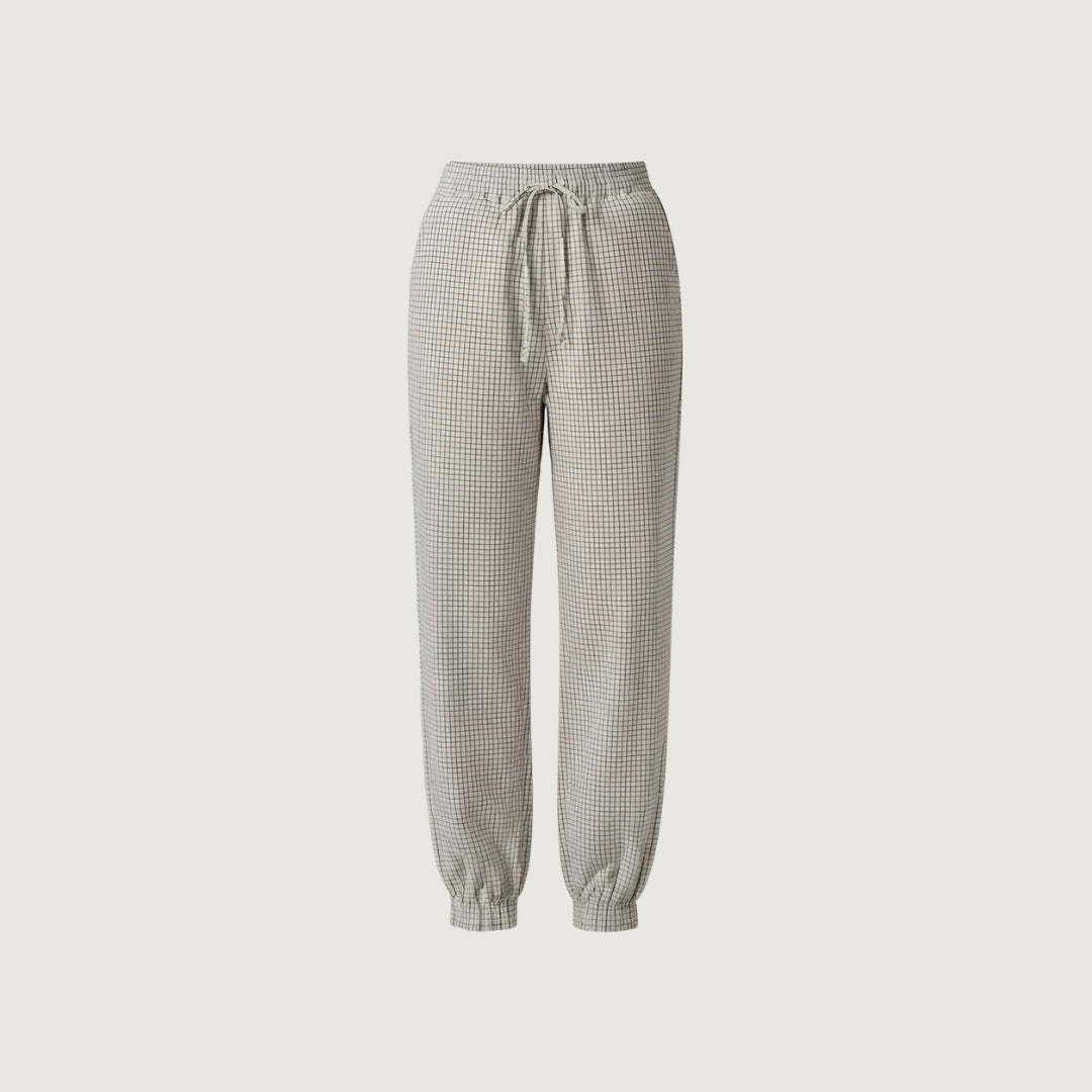 Straight Leg Check Pants