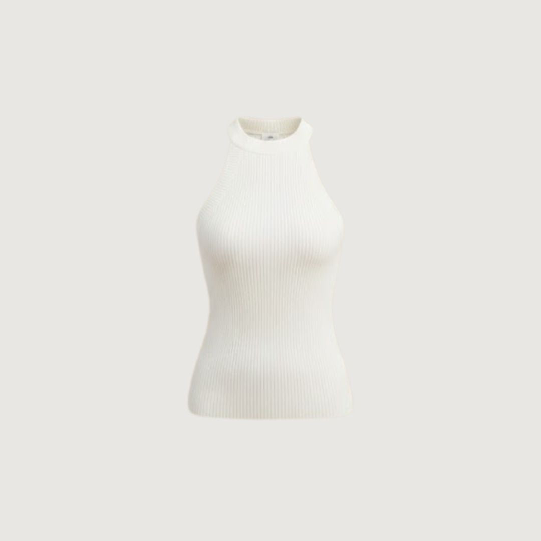 Threaded Halter Neck Camisa Bra