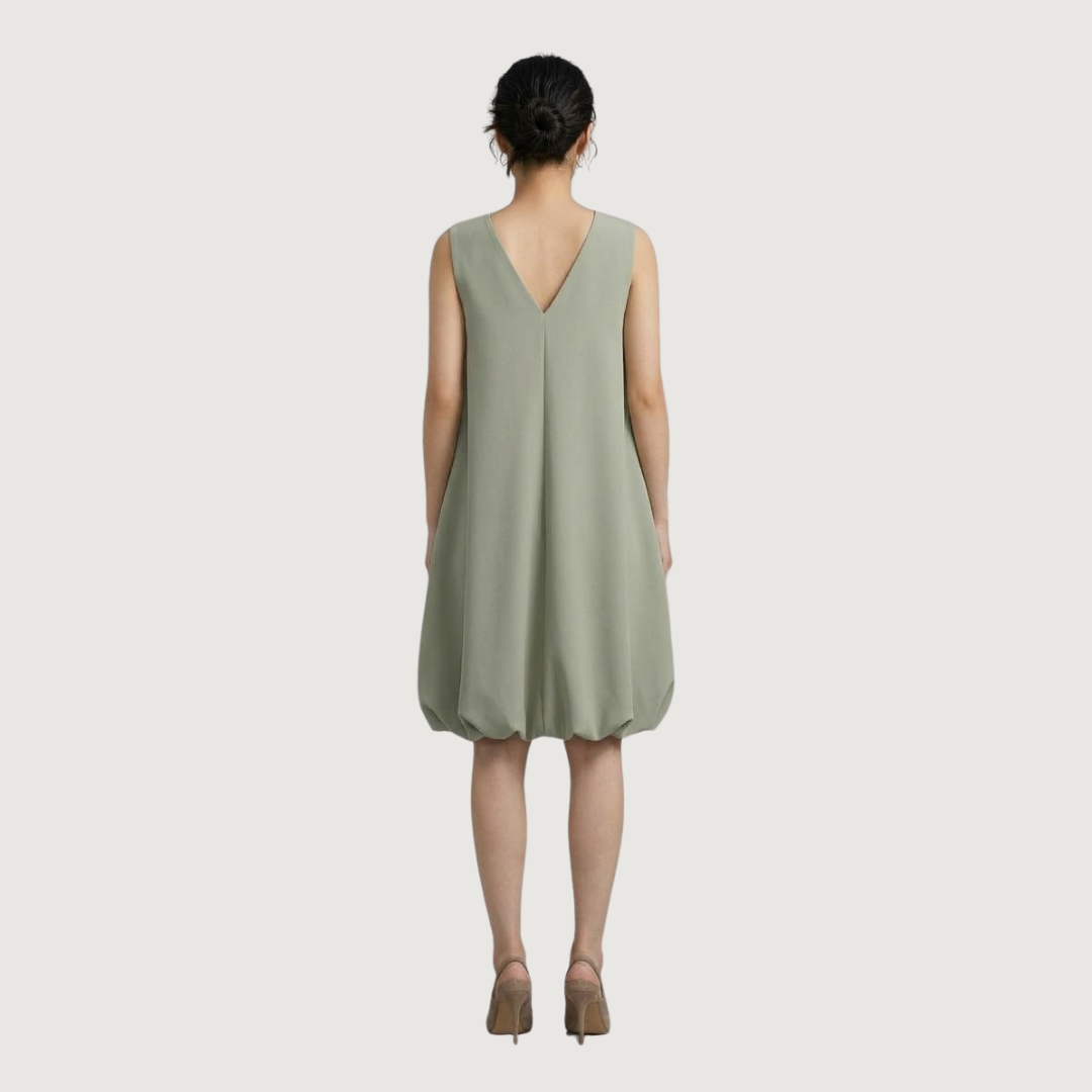 Sage Bubble Mini Dress