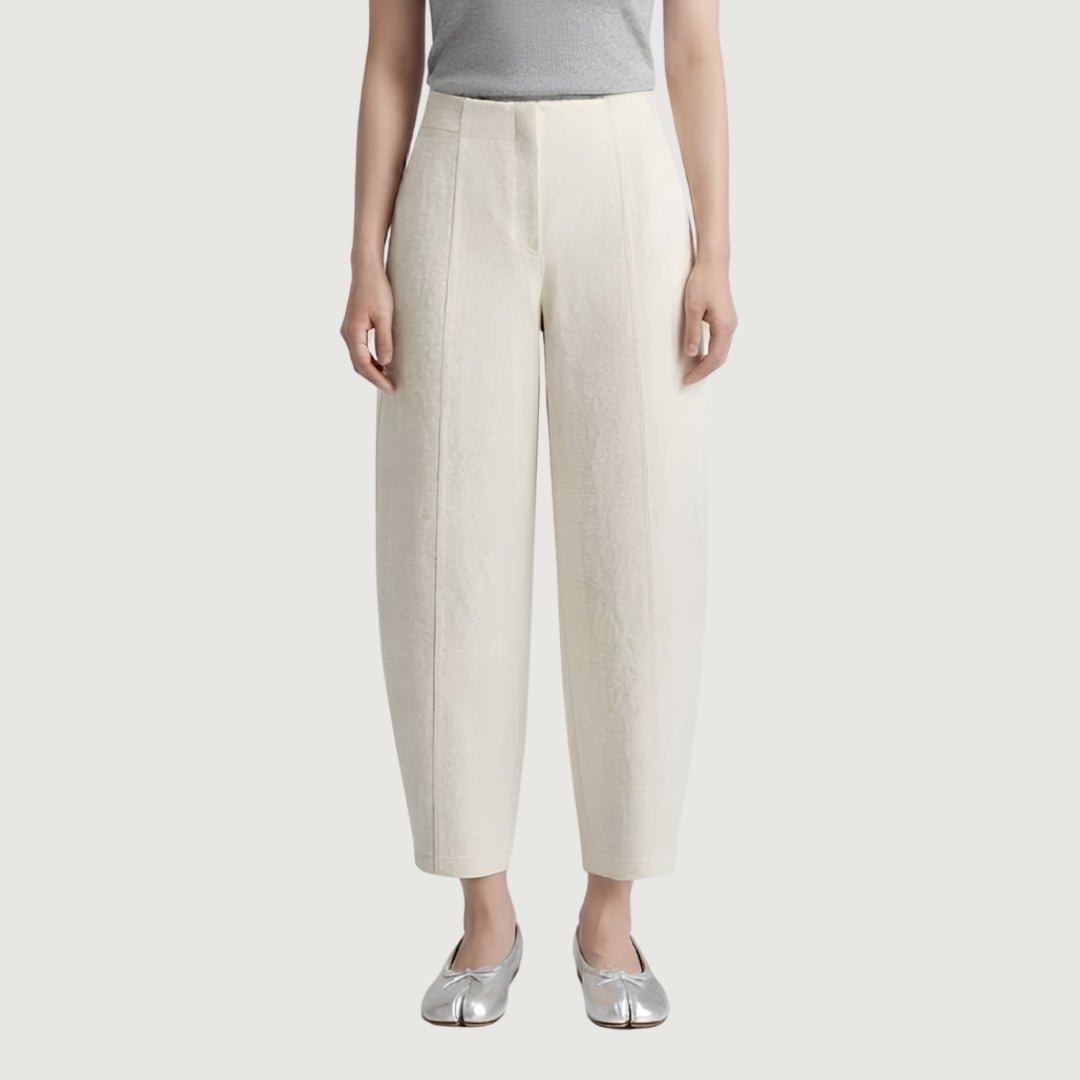 Linen Barrel Pants
