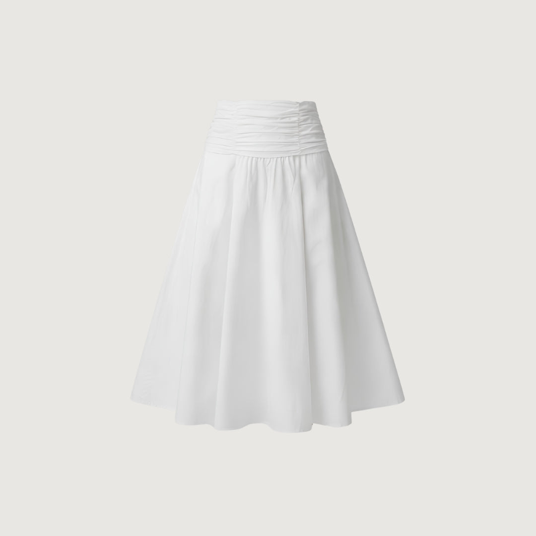 Shirred Waist Skirt