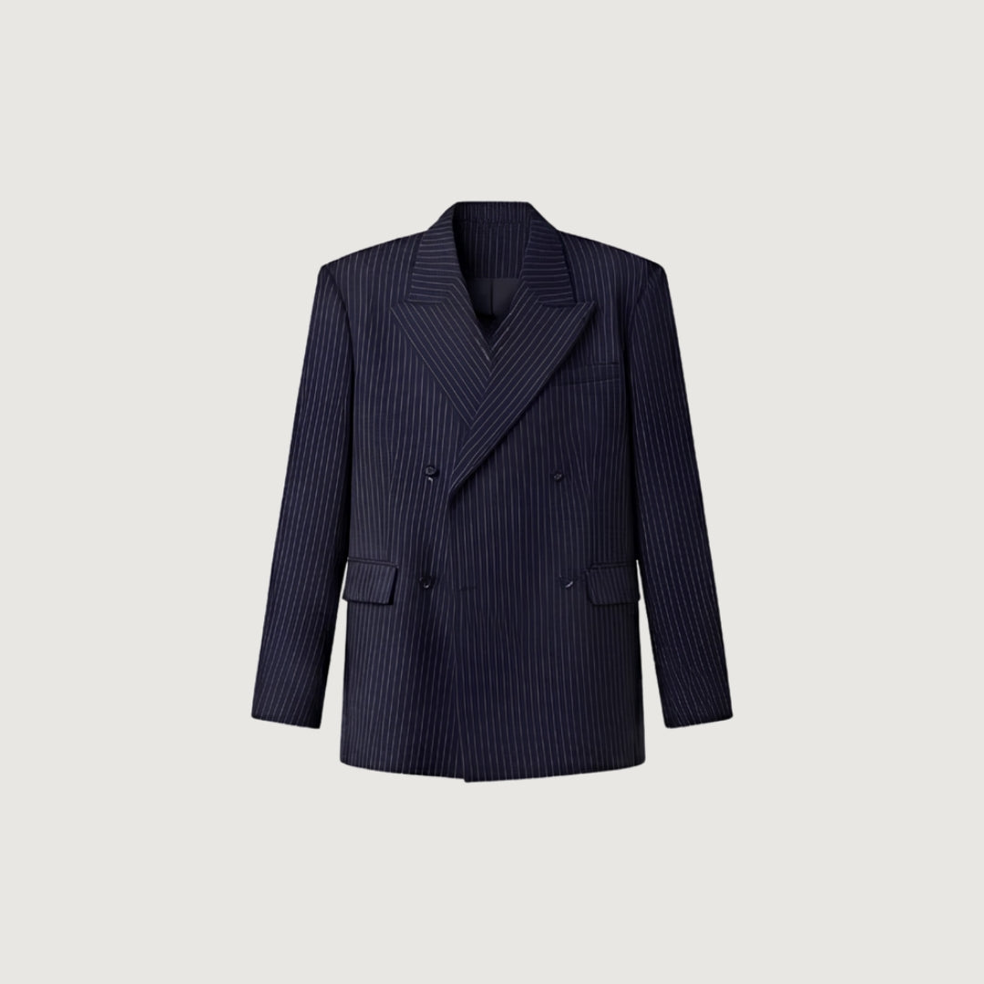 Oversized Pinstripe Blazer