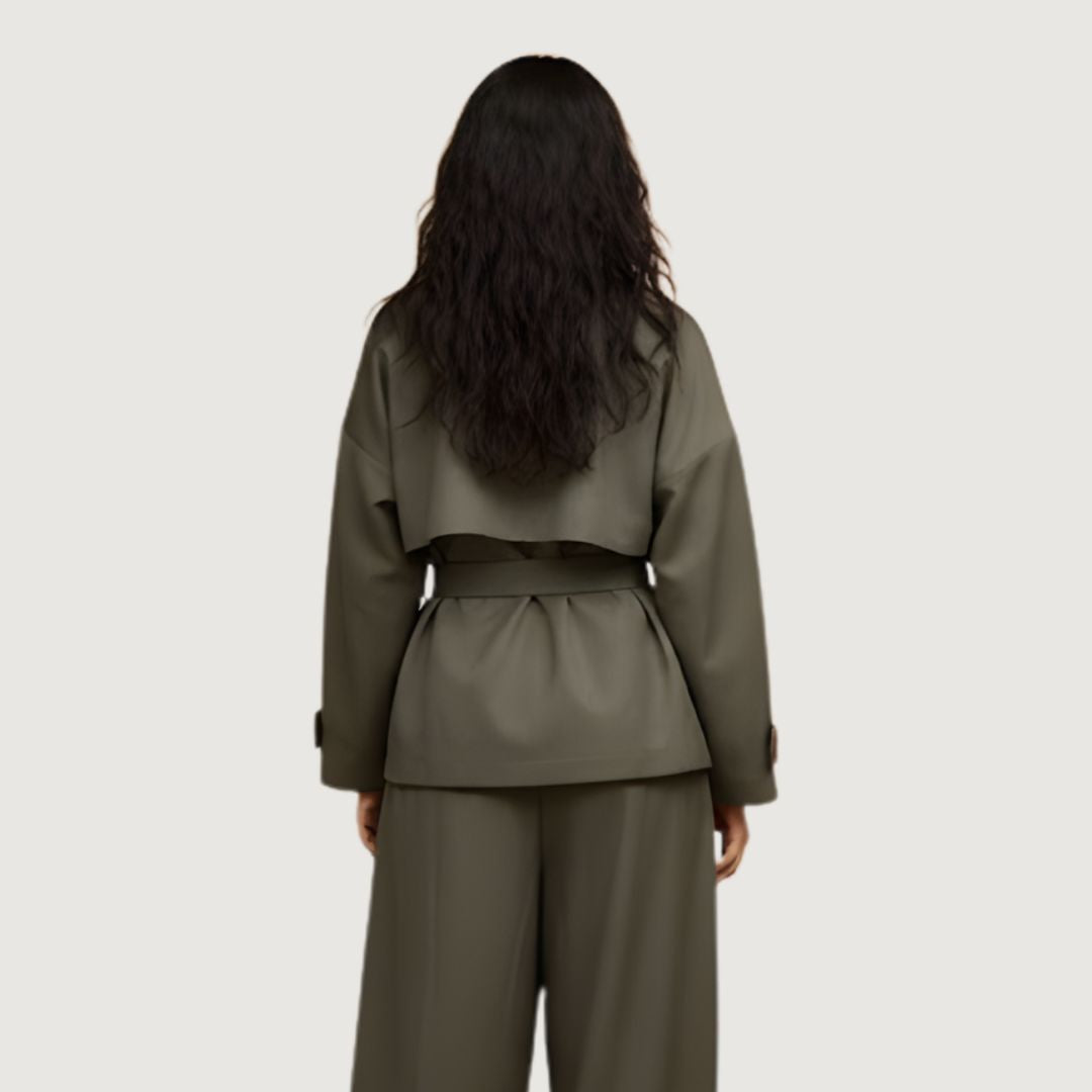 Button Trench Set Jacket