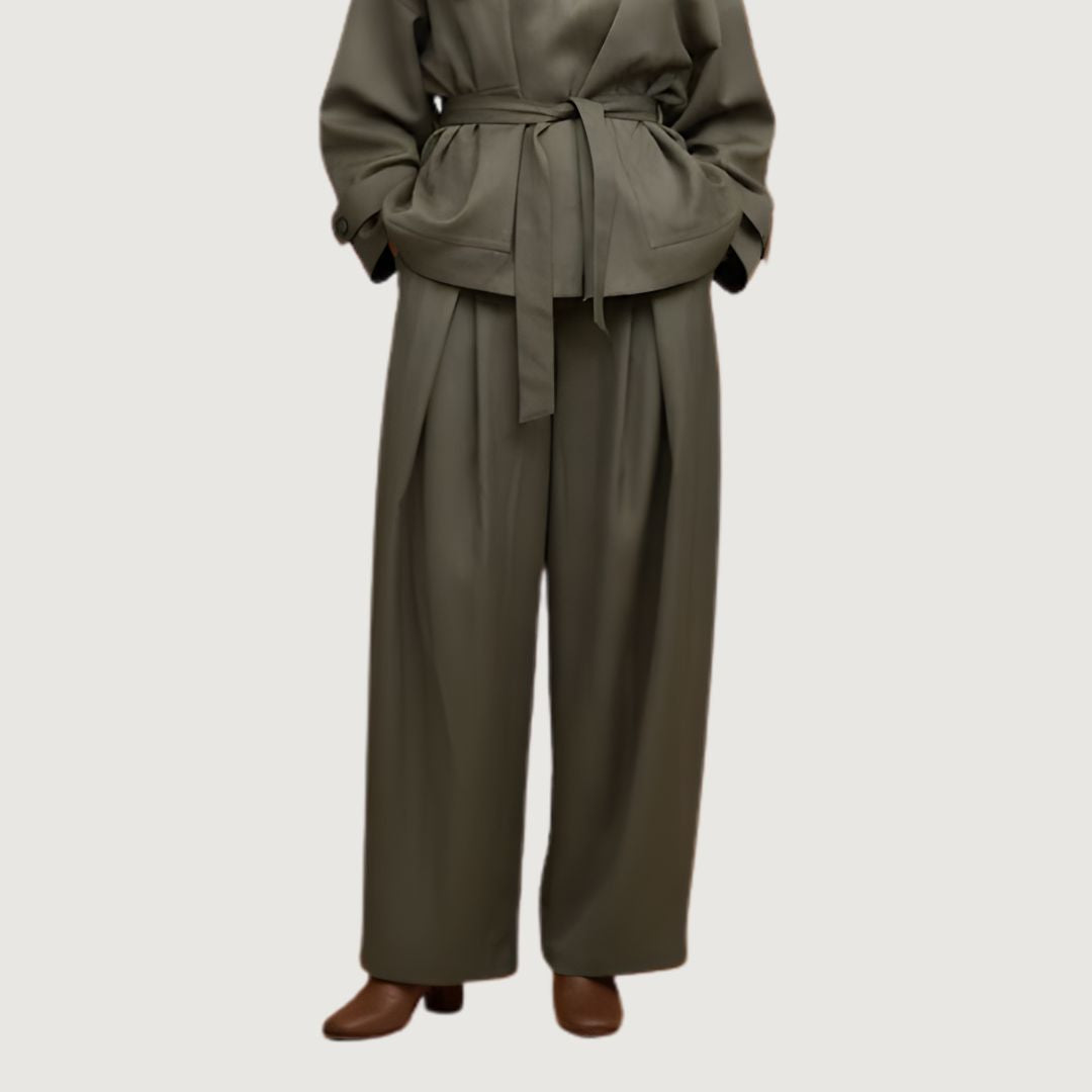 Button Trench Set Pants