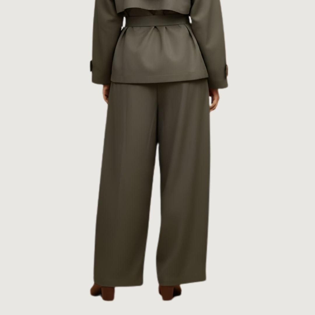 Button Trench Set Pants