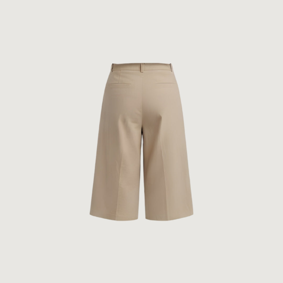 Wide Crop Linen Pants